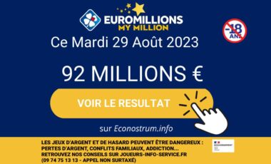 Résultats de l’EuroMillions (FDJ) : le tirage du mardi 29 août