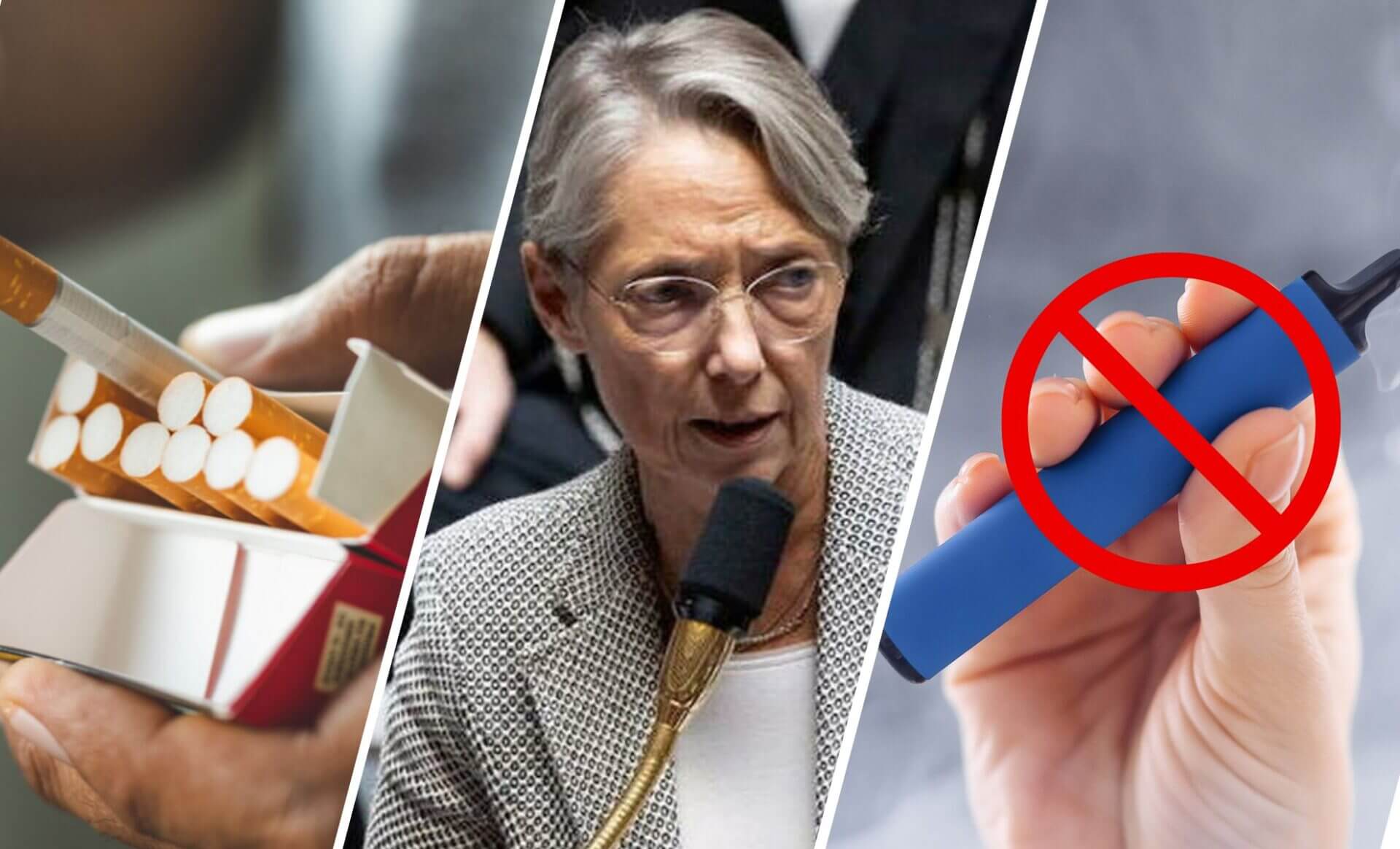 2024 : le tabac ne sera pas augmenté, les cigarettes électroniques jetables (puffs) seront interdites, annonce Elisabeth Borne