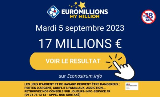 Résultats de l’EuroMillions (FDJ) du mardi 5 septembre
