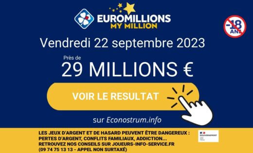 Résultats de l'EuroMillions de la FDJ du vendredi 22 septembre