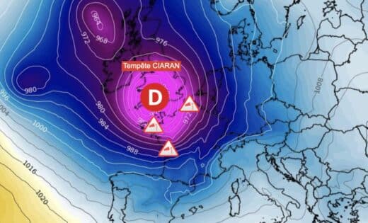 « Une véritable bombe » : la tempête Ciaran s'apprête à frapper la France ! (Météo France)