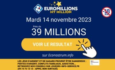 Résultats de l’EuroMillions de la FDJ du mardi 14 novembre